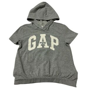 Gap Kids Hoodie Short Sleeves TShirt Size:12 Grey